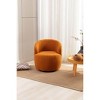 CAVINAS Swivel Accent Chair Modern Barrel Chair with Round Swivel Base and Ergonomic Backrest, Comfy Armchair for Living Room - 2 of 4