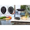 Nat & Jules Matte Black 6 x 4 Glossy Ceramic Oval Countertop Spoon Rest - 2 of 4