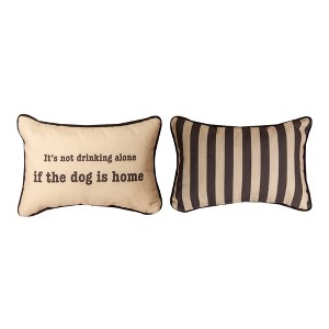 Fun Dog 12.5x8" Word Pillow – Indoor Accent by Manual Woodworkers and Weavers - 1 of 3