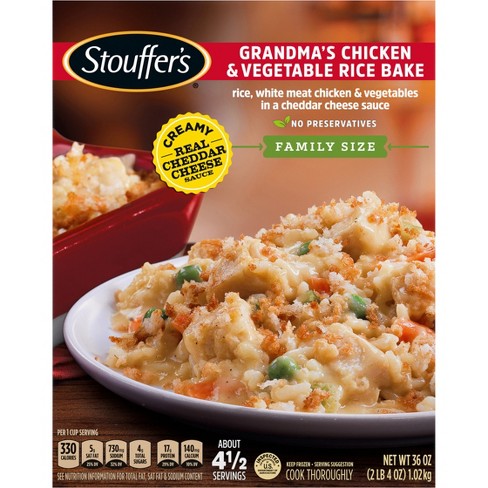 Stouffer's Frozen Classics Grandma's Chicken & Vegetable Rice Bake ...
