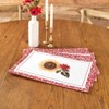 The Lakeside Collection Jacobean Sunflower Set of 4 Placemats and Runner - Set of 4 Placemats - 3 of 4