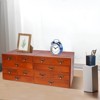 YIYIBYUS Wooden Storage Drawers for Tabletop, Desktop Organizer, Brown - 2 of 4