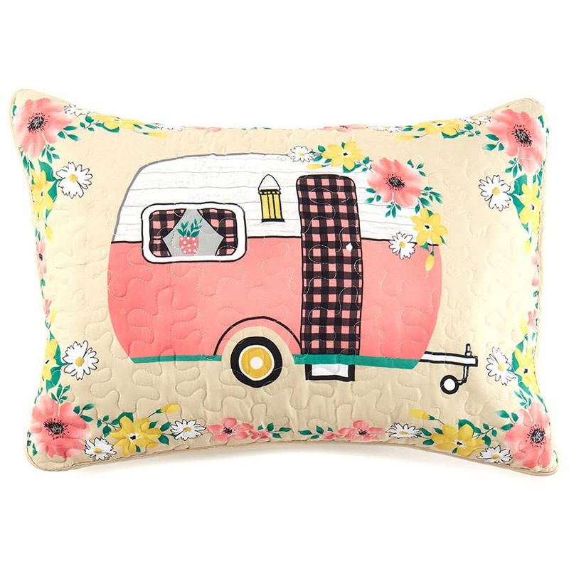 The Lakeside Collection Floral Camper Bedding Ensemble, 3 of 5