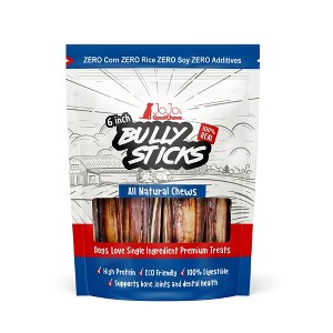 American Pet Supplies 6" Bully Sticks - Jumbo - All-Natural Dog Treats (2-Pack) - 1 of 4