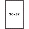 PosterPalooza | Slim Profile Brown Picture Frame - UV Acrylic, Foam Board Backing, Hanging Hardware - 2 of 4
