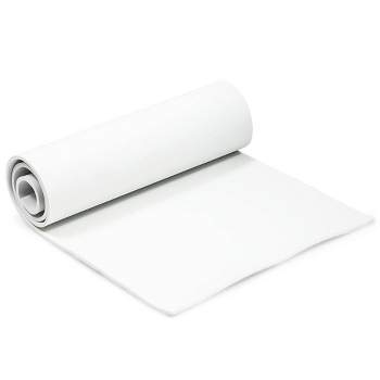 6mm Eva Foam Roll, White Foam Sheet for Cosplay Armor, Costumes, High Density 100 kg/m3 (14x39 in)