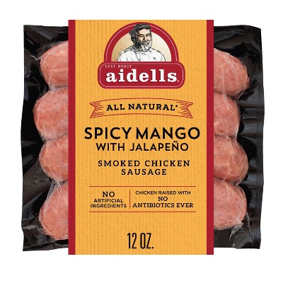 Aidells Spicy Mango with Jalapeno Smoked Chicken Sausages - 12oz/4ct