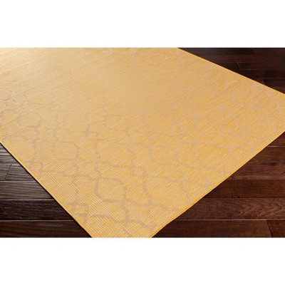 Buiksloot Bright Yellow Polypropylene 2'6" x 7'3" Area Rug