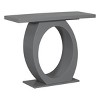 39.4'' Modern Console Table with Sculptural Oval Base,Narrow Entryway Accent Table for Living Room or Hallway-Baofuwish - 3 of 4