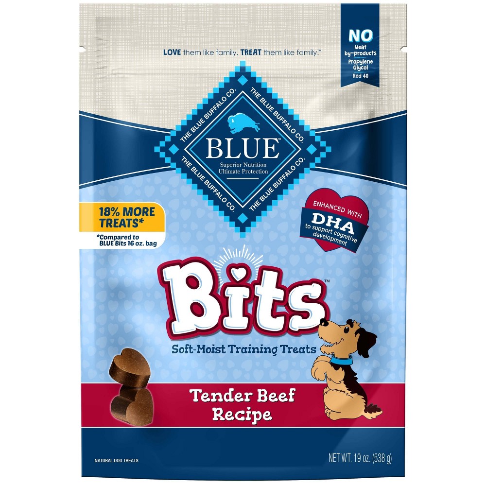 Blue Buffalo Bits Tender Beef Recipe Dog Treats - 19oz