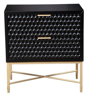 Origins by Alpine  Black Pearl Nightstand