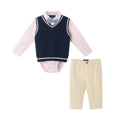 Andy & Evan  Infant Long Sleeve Buttondown & Pant Set