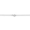 Black Bow Jewelry 0.5mm, 10k White Gold, Cable Rope Chain Necklace - image 4 of 4