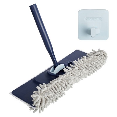 Casabella Click Clean and Organize Baseboard Cleaning Mop Head and Hook