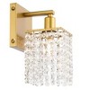 Elegant Lighting Phineas 1 light Brass and Clear Crystals wall sconce - 3 of 4