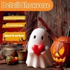 Racxily Halloween Ghost Figurine, Spooky Resin Ghost Statue, Cute Ghost Halloween Decoration for Home and Office Desktop Decor - 2 of 4