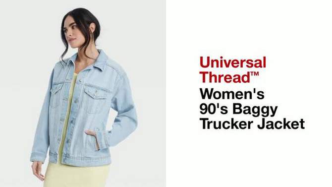 Women's 90's Baggy Trucker Jacket - Universal Thread™, 2 of 14, play video