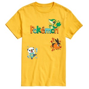 Men's - Pokémon - Snivy, Tepig, Oshawott Short Sleeve Graphic T-Shirt - 1 of 4