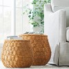 Small Light Woven Round Basket - Threshold™ designed with Studio McGee - image 2 of 4