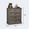 4 Drawer Dresser for Bedroom, Farmhouse Tall Chest of Drawers - 2 of 4