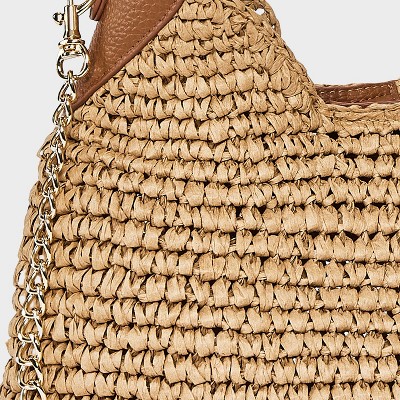 Сумки Universal Thread Straw Mini Slouchy Shoulder Bag - Universal Thread™ Natural — фото 5