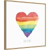Amanti Art Rainbow II Love by Sarah Adams Framed Canvas Wall Art - 3 of 4