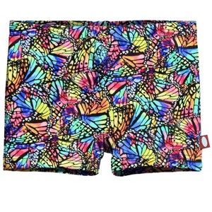 City Threads USA-Made Girls UPF 50+ Printed Swim Boy Shorts - 1 of 4