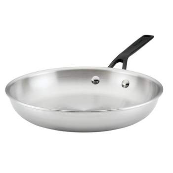 KitchenAid 10" 5-Ply Clad Stainless Steel Induction Frying Pan Silver