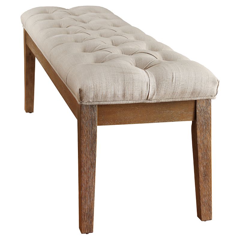 Beechhurst Button Tufted Bench Wood - Inspire Q, 3 of 16