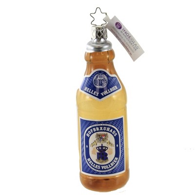 Inge Glas 5.0" Bottle Of Beer Ornament Drink German  -  Tree Ornaments