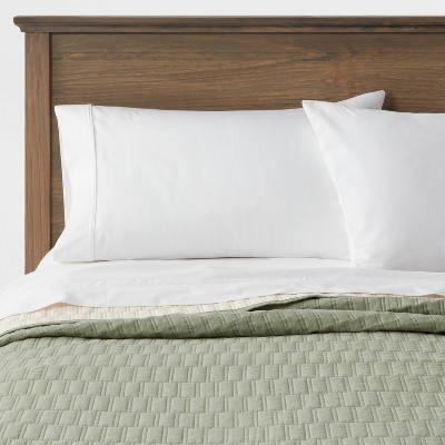 Full/Queen Botanical Dye Quilt Sage Green - Threshold™