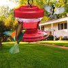 Detachable Hummingbird Feeder, Large 8 Port Nectar Capacity, Hanging Water Station with Hook for Easy Installation - 4 of 4