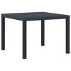 vidaXL Garden Table Anthracite 100 x 100 x 73 cm poly rattan - 2 of 4
