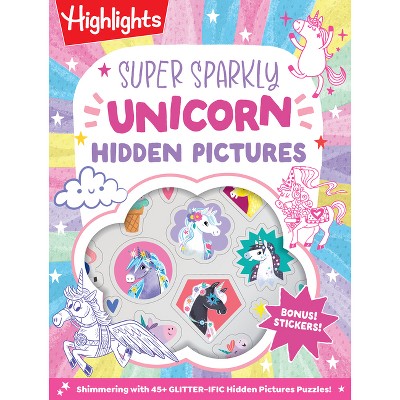 Super Sparkly Unicorn Hidden Pictures Puzzles - (Hidden Pictures Sticker Books) (Paperback)