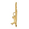 Black Bow Jewelry 14k Yellow Gold Extra Large 3D Textured Eagle Pendant - 2 of 4