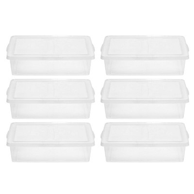 IRIS 28qt Storage Bin - Clear 6pk