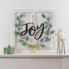 Northlight 23.75" Joy Window Frame with Holly Christmas Wall Sign - image 2 of 4