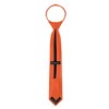 Jacob Alexander Boys' 14" Solid Color Pre-Tied Zipper Neck Tie - 3 of 4