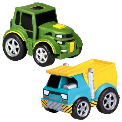 Kid Galaxy Pull-Back Dump Truck and Tractor