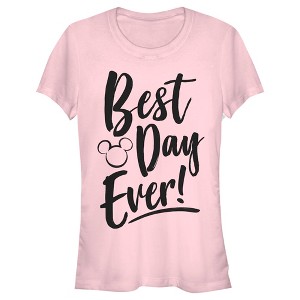 Juniors Womens Mickey & Friends Best Day Ever! T-Shirt - 1 of 4