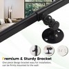 Dovelina Arched Metal Frame Pivot Decorative Wall Mirror with Rounded Corners 32"x23"-Black - 4 of 4