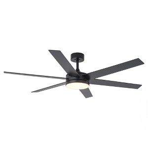 VACZON 60" Modern Smart LED Ceiling Fan with Remote and Lights - 1 of 4