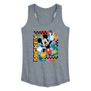 Women's - Disney - Mickey 90s Nostalgia Graphic Racerback Tank - 1 of 4