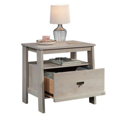 GlasFlength Nightstands Accent Nightstand Bedside Table Nightstand End Tables Nightstands with Drawer for Bedroom, Brown, 26.38"*19.06"*25.12"