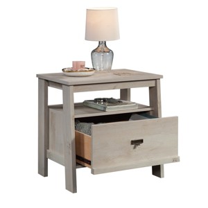 GlasFlength Nightstands Accent Nightstand Bedside Table Nightstand End Tables Nightstands with Drawer for Bedroom, Brown, 26.38"*19.06"*25.12" - 1 of 4
