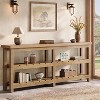Tribesigns 70.86" Extra Long Console Table, Farmhouse 3-Tier Entryway Table, Wood Sofa Table Behind Couch for Living Room, Hallway, Foyer - 2 of 4