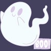 Women's Design By Humans Boo Cute Ghost Halloween cute design By BoogieCreates Racerback Tank Top - 2 of 3