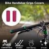 Unique Bargains Bike Handlebar Grips Covers 3.35" Pink 1 Pair - 2 of 4