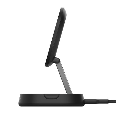 Black 15W Fast Charging Wireless Stand with Recycled Plastic