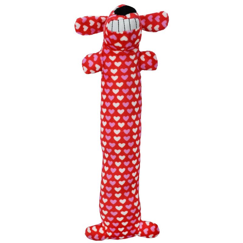 Multipet Heart Patterned Loofa Dog Toy - 12&#34;, 2 of 5